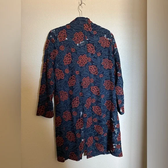 DRIFTWOOD Turn Heads Floral Crochet Mesh Jacket Coat Sz M NEW - Picture 6 of 7